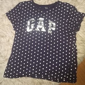 Holographic GAP polka dot shirt